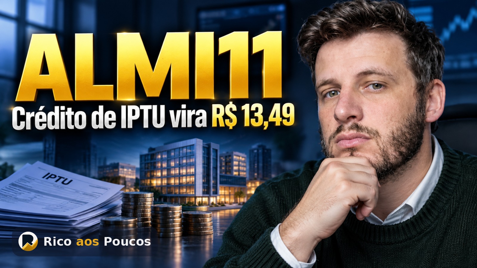 ALMI11 vai pagar R$ 13,49 por cota após recuperar IPTU