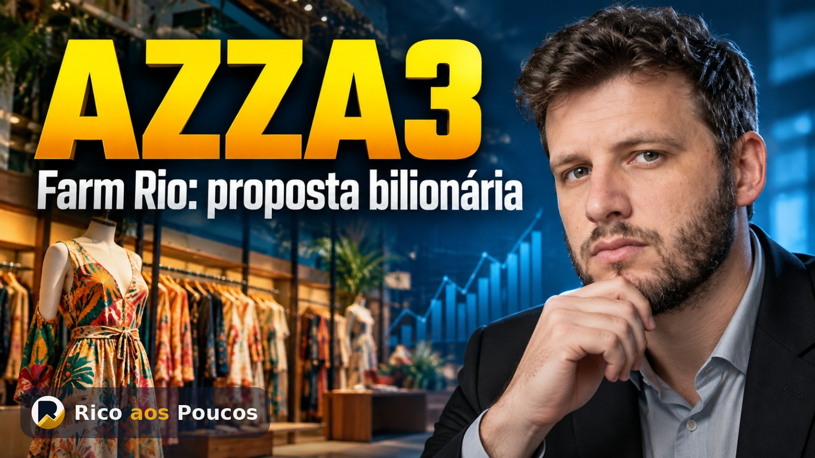AZZA3 por que subiu hoje: propostas pela Farm e rumores agitam a ação