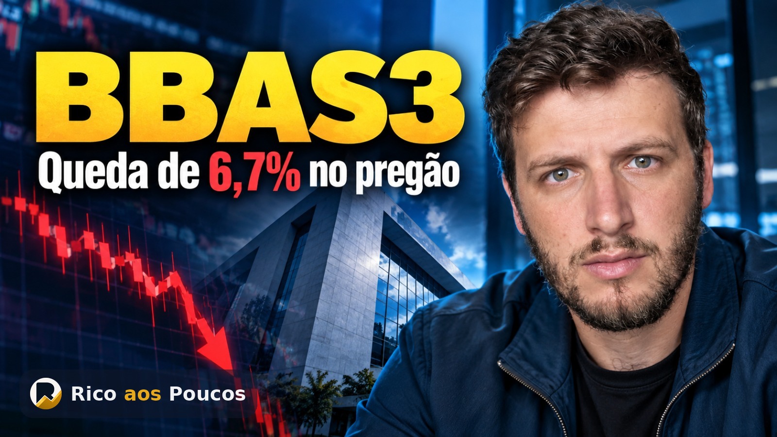 Por que BBAS3 despencou 6,7% hoje — o lucro da euforia eleitoral sendo embolsado