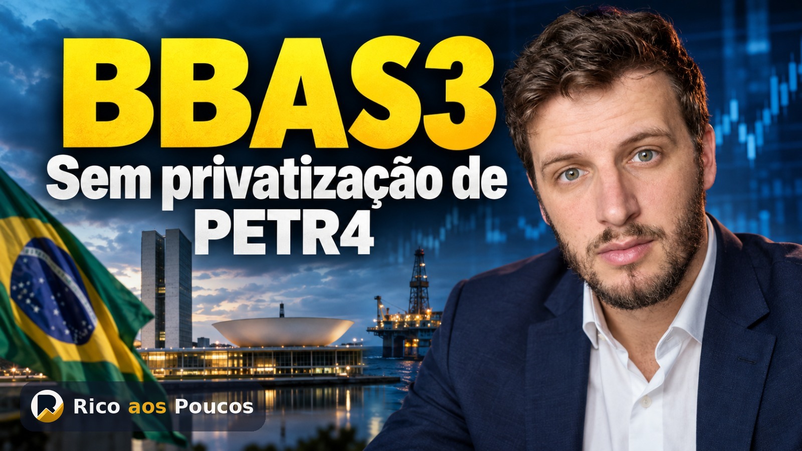 Privatização de BBAS3 e PETR4 descartada pela campanha de Flávio Bolsonaro