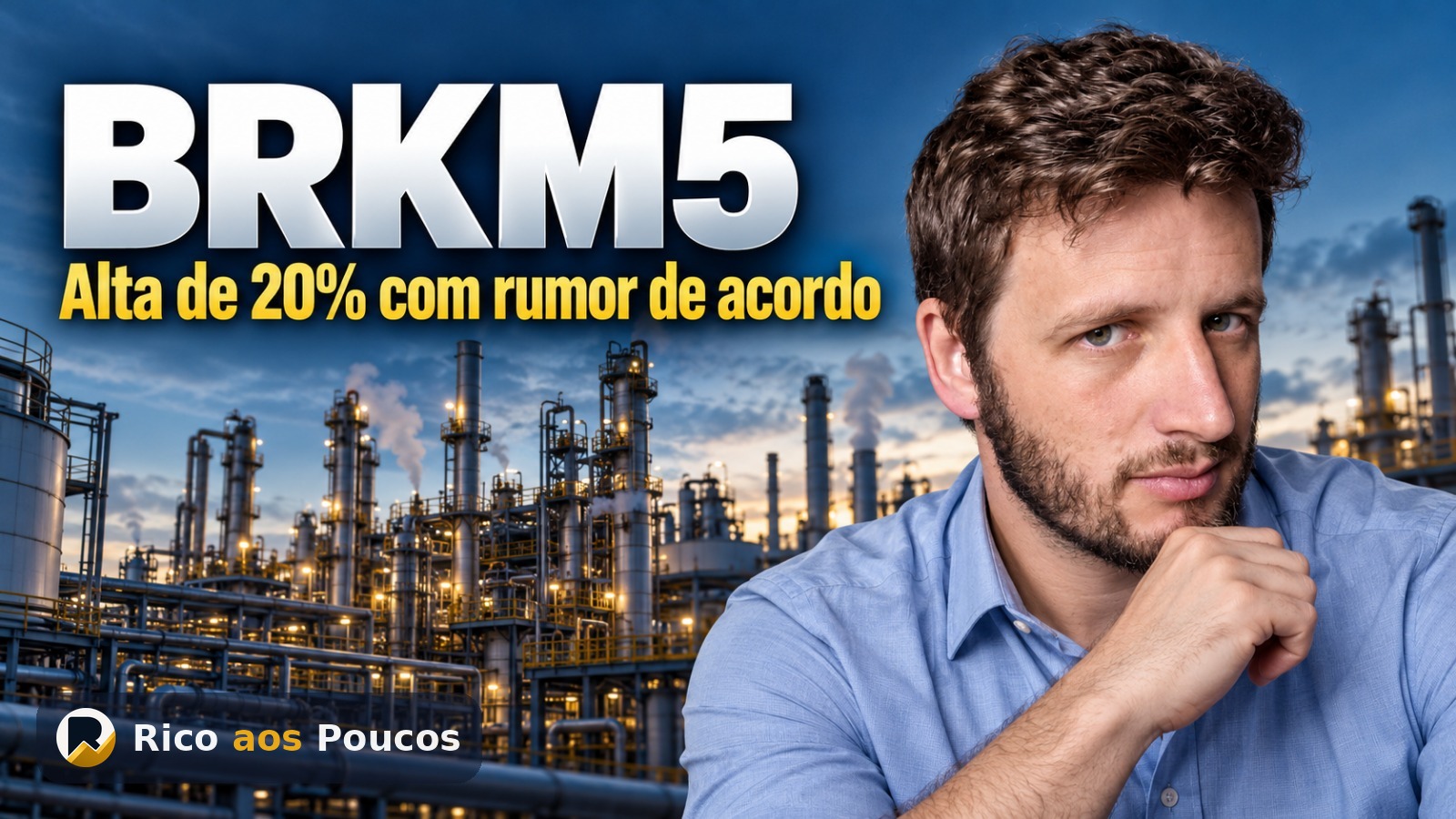¿Por qué la acción BRKM5 se disparó un 20,4% hoy con noticias de un acuerdo?