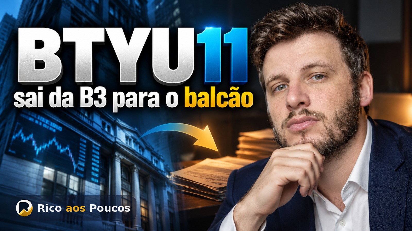 O que aconteceu com o BTYU11: fundo vai sair da B3 em outubro e migrar para o balcão