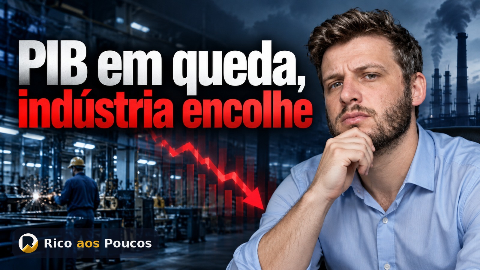 CNI corta projeção do PIB para 1,6% em 2026 — indústria encolhe e ações de consumo pagam a conta
