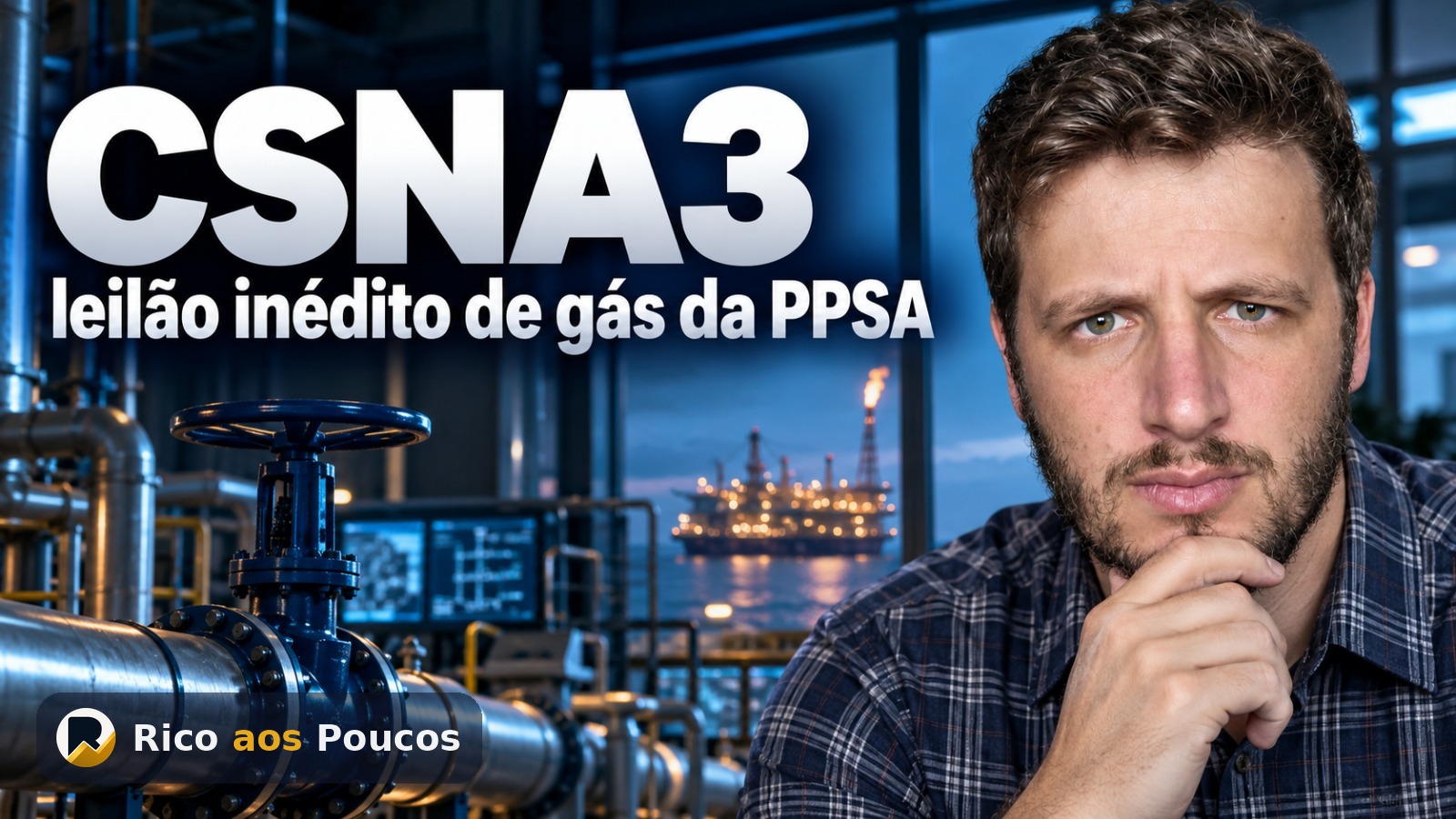CSNA3 notícias hoje: leilão de gás da PPSA
