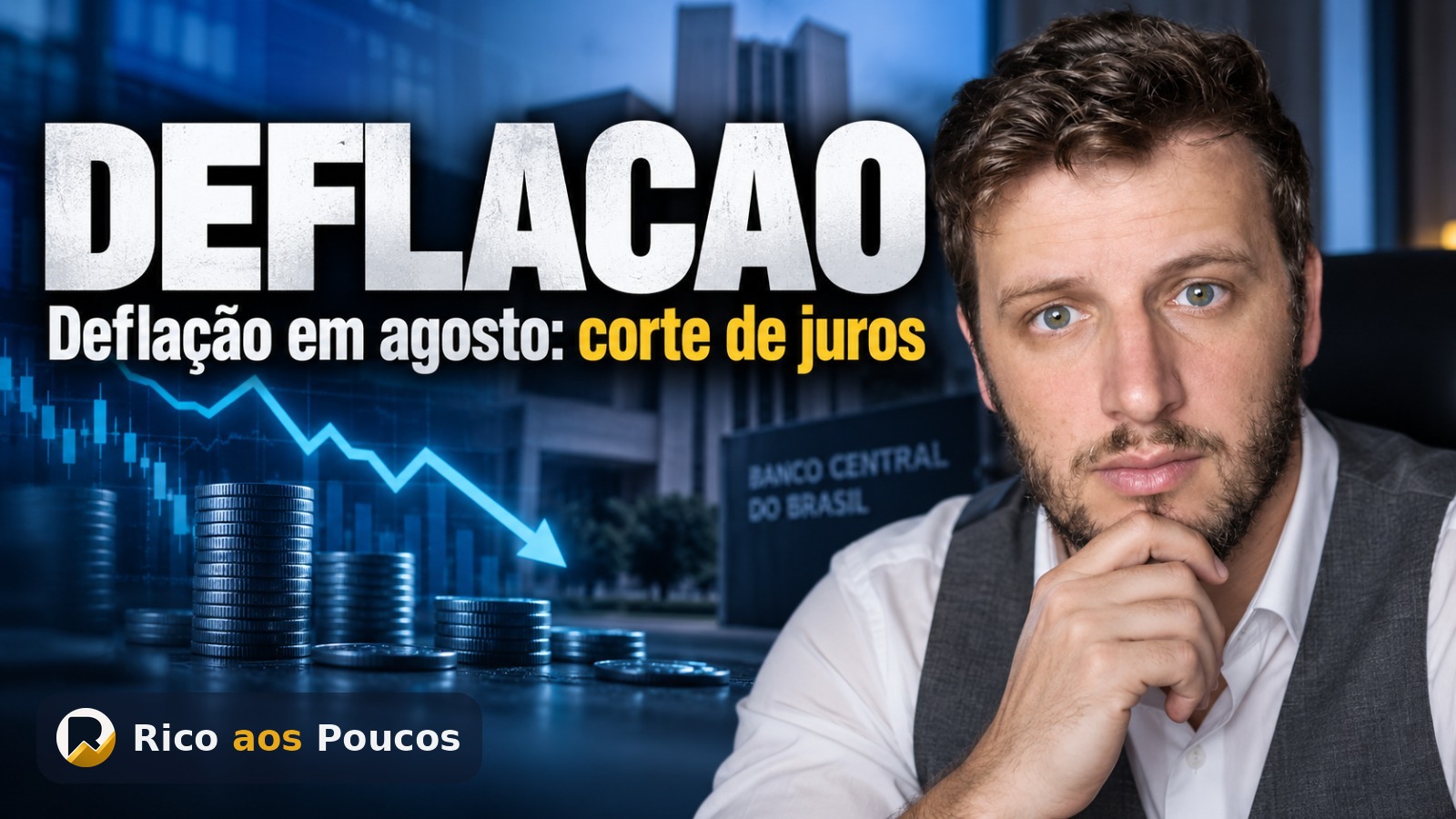 Deflação de 0,32% em agosto eleva apostas de novo corte de juros na próxima semana
