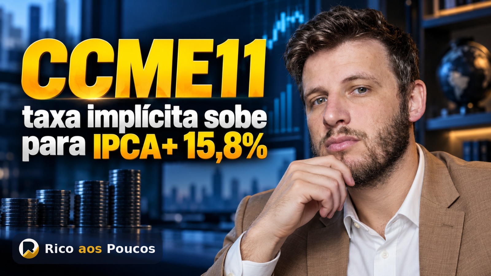 Gestão do CCME11 aponta taxa de IPCA + 15,8% com desconto