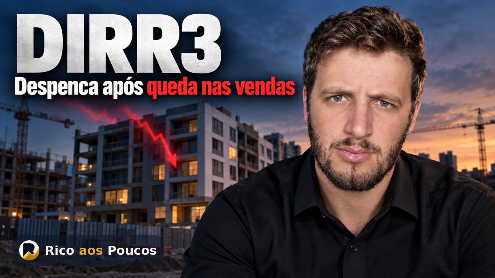 Ação DIRR3 desaba após prévia do 3T26