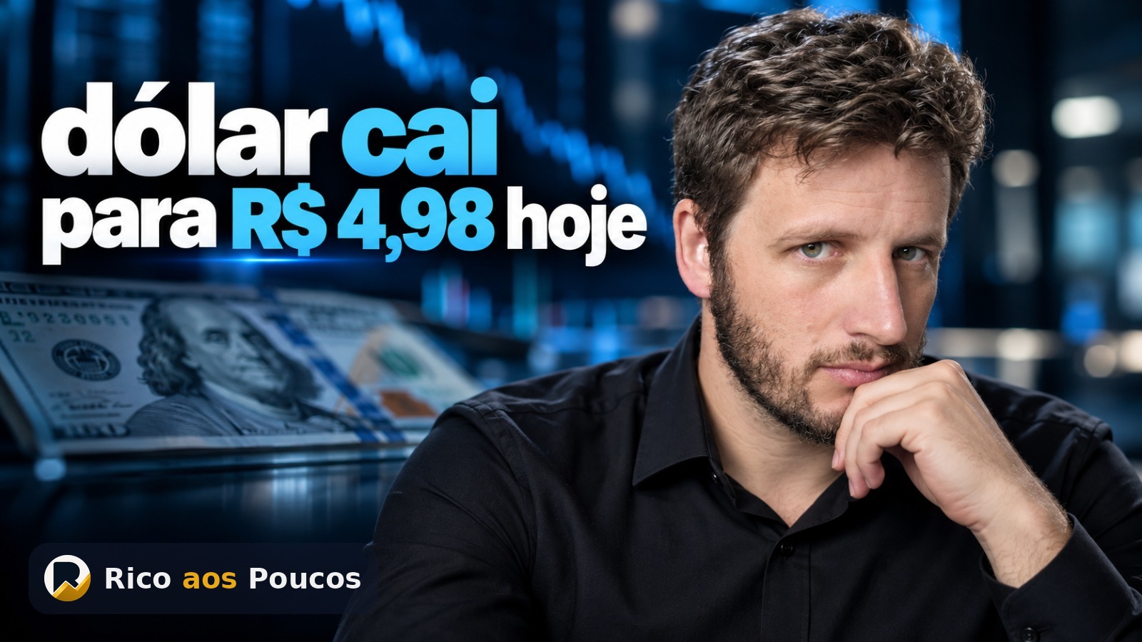 Dólar cai para R$ 4,98 antes das eleições