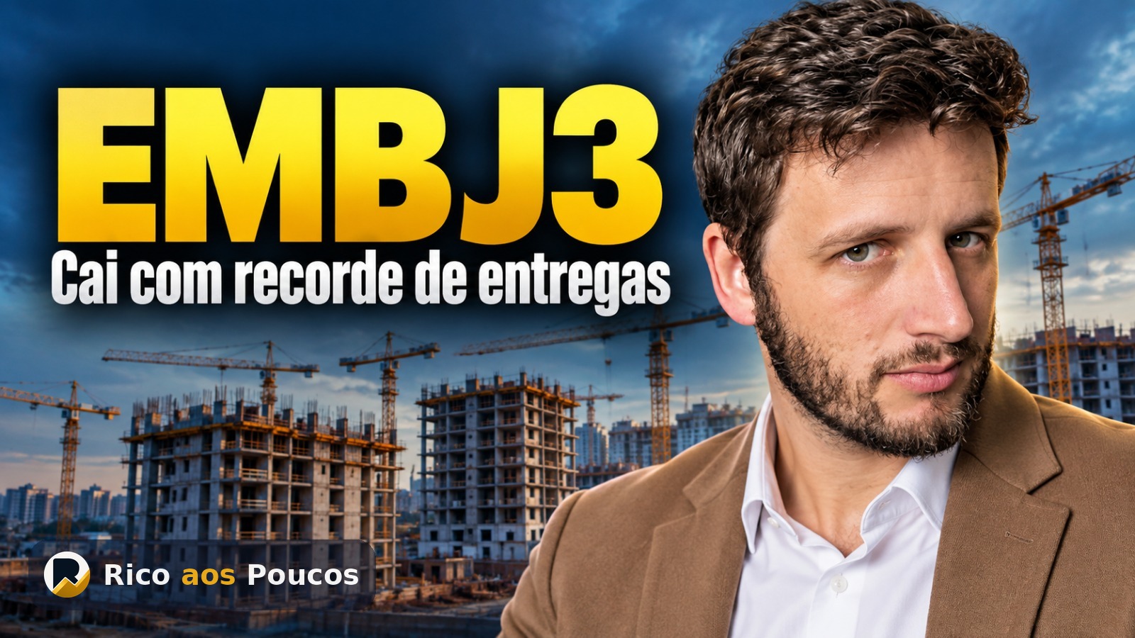 EMBJ3 bate recorde de entregas e mesmo assim cai