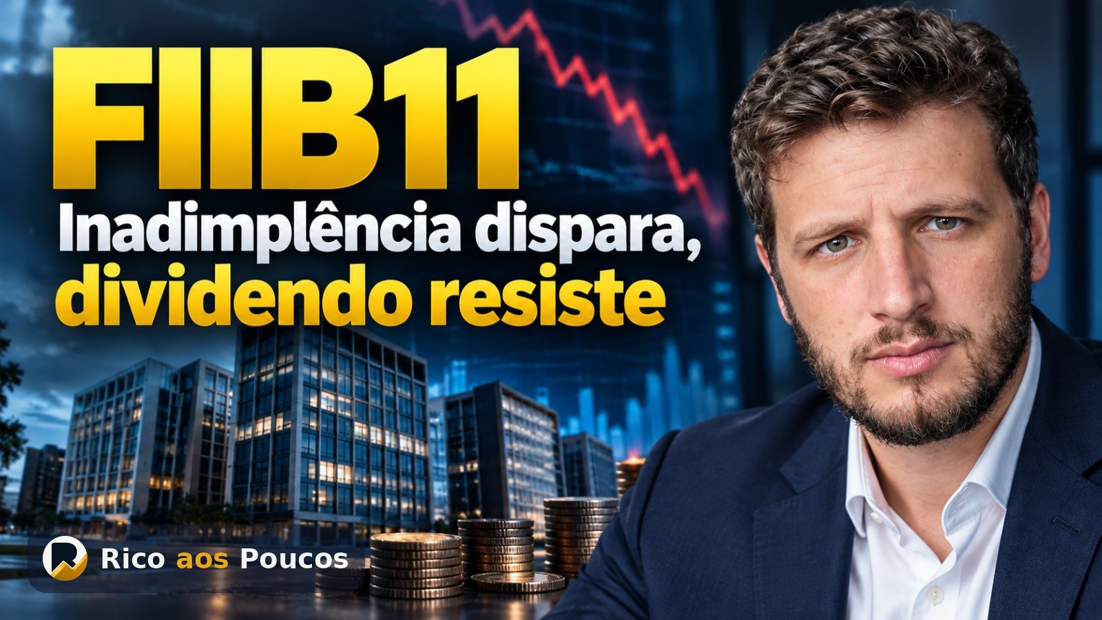 FIIB11: inadimplência dispara para 24,14%, mas dividendo sobiu para R$ 2,75 — o que está acontecendo?