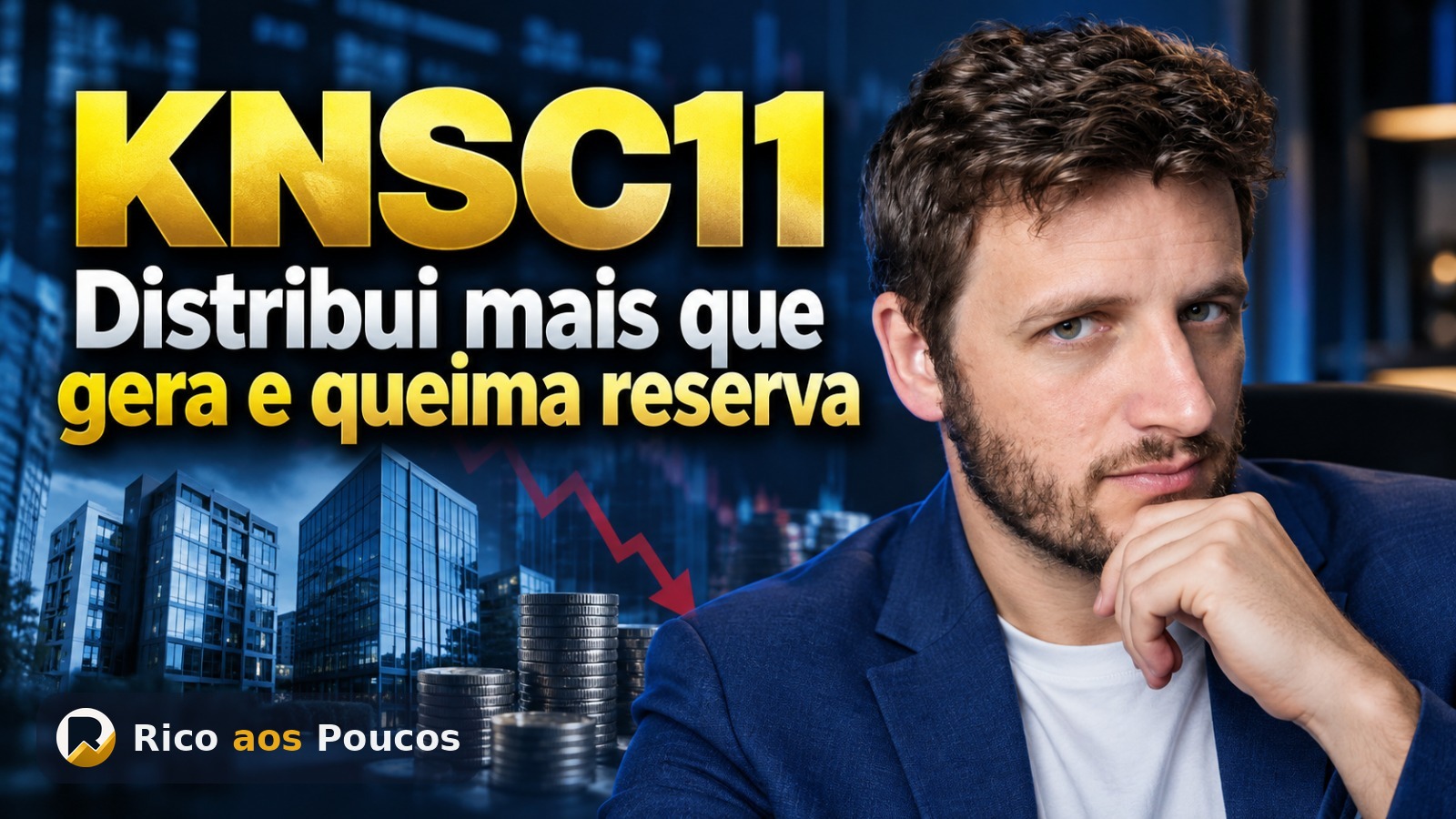 KNSC11 dividendos de setembro: resultado cai para R$ 0,06 e fundo queima reserva para pagar R$ 0,08