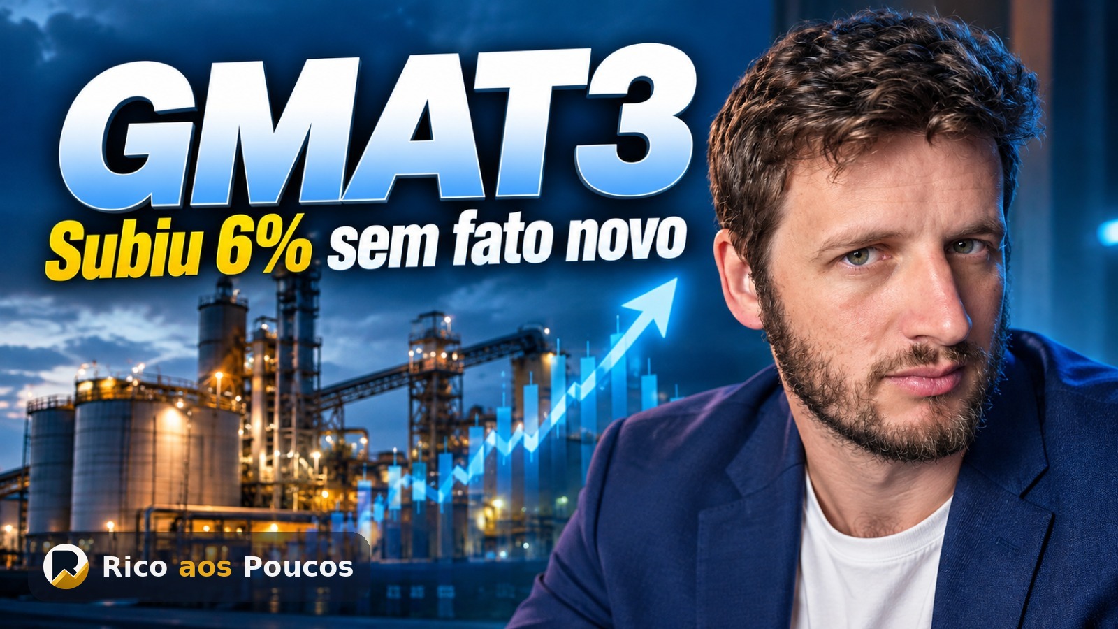 GMAT3 subiu 6,01% sem fato novo divulgado — o que explica a alta?
