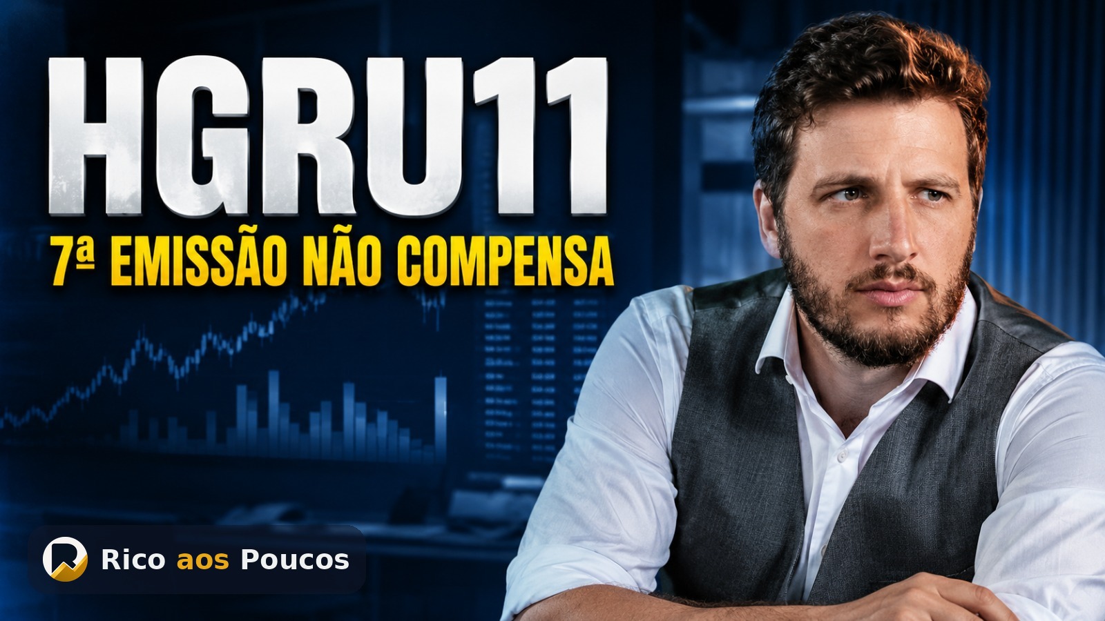 HGRU11 vale a pena em 2026? Entenda a 7ª emissão de R$ 1,1 bi e por que subscrever a R$ 128,26 não compensa hoje