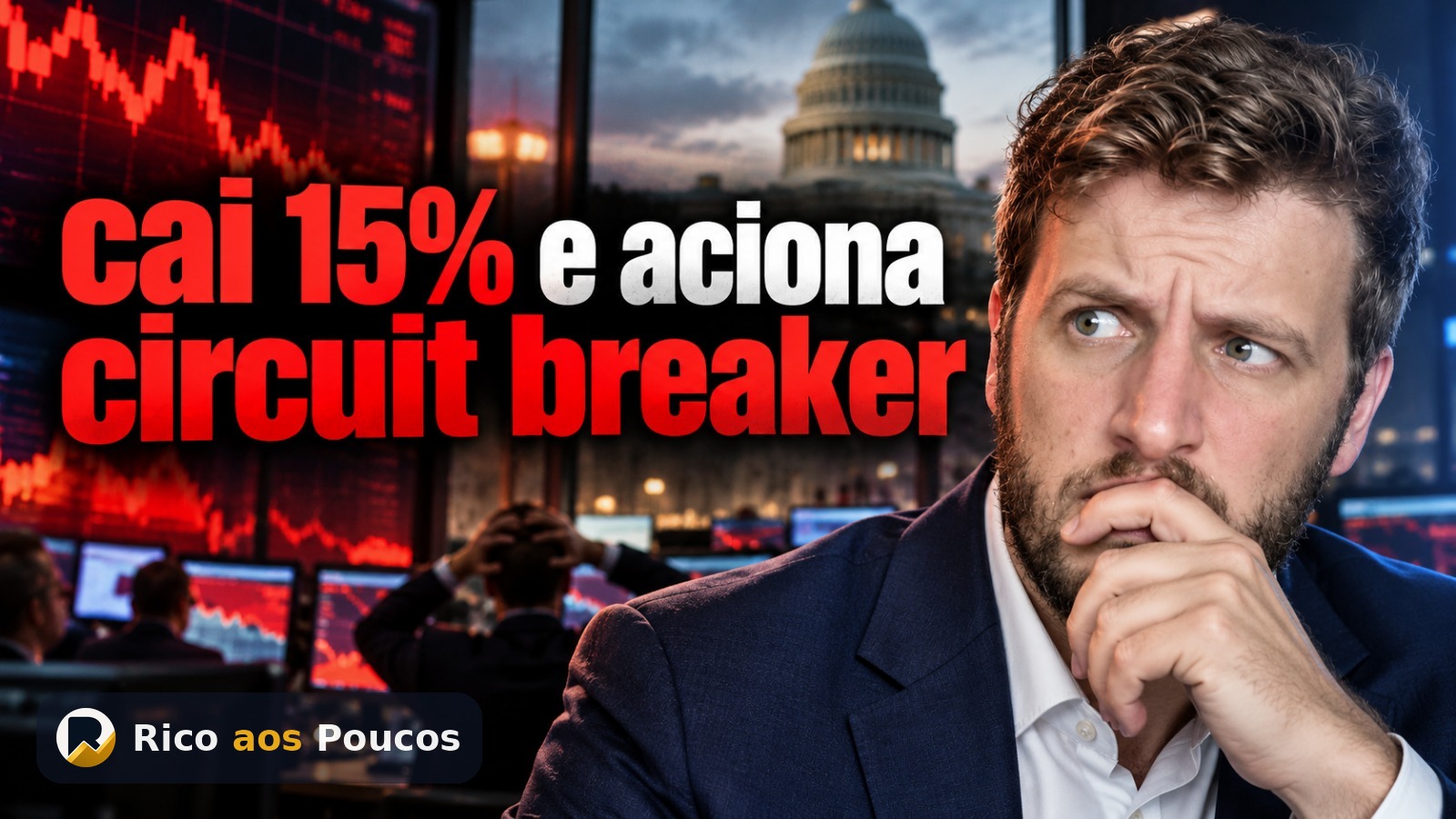Ibovespa desaba 15% e B3 aciona circuit breaker após reeleição