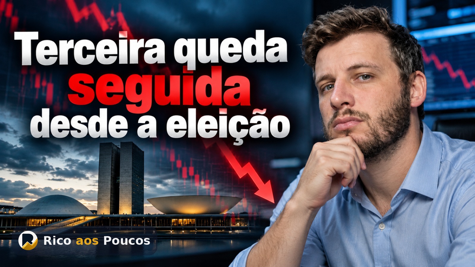 Por que o Ibovespa caiu 3% hoje — terceira queda seguida desde a eleição