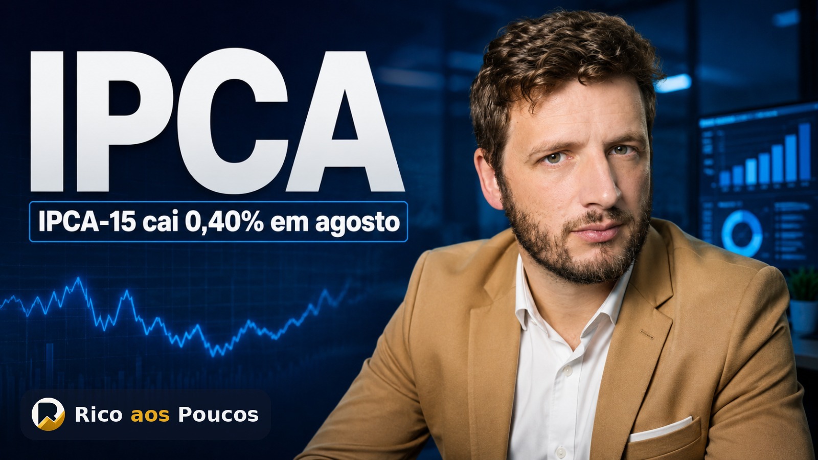 IPCA-15 cai 0,40% em agosto — o que a deflação da prévia significa para o seu bolso