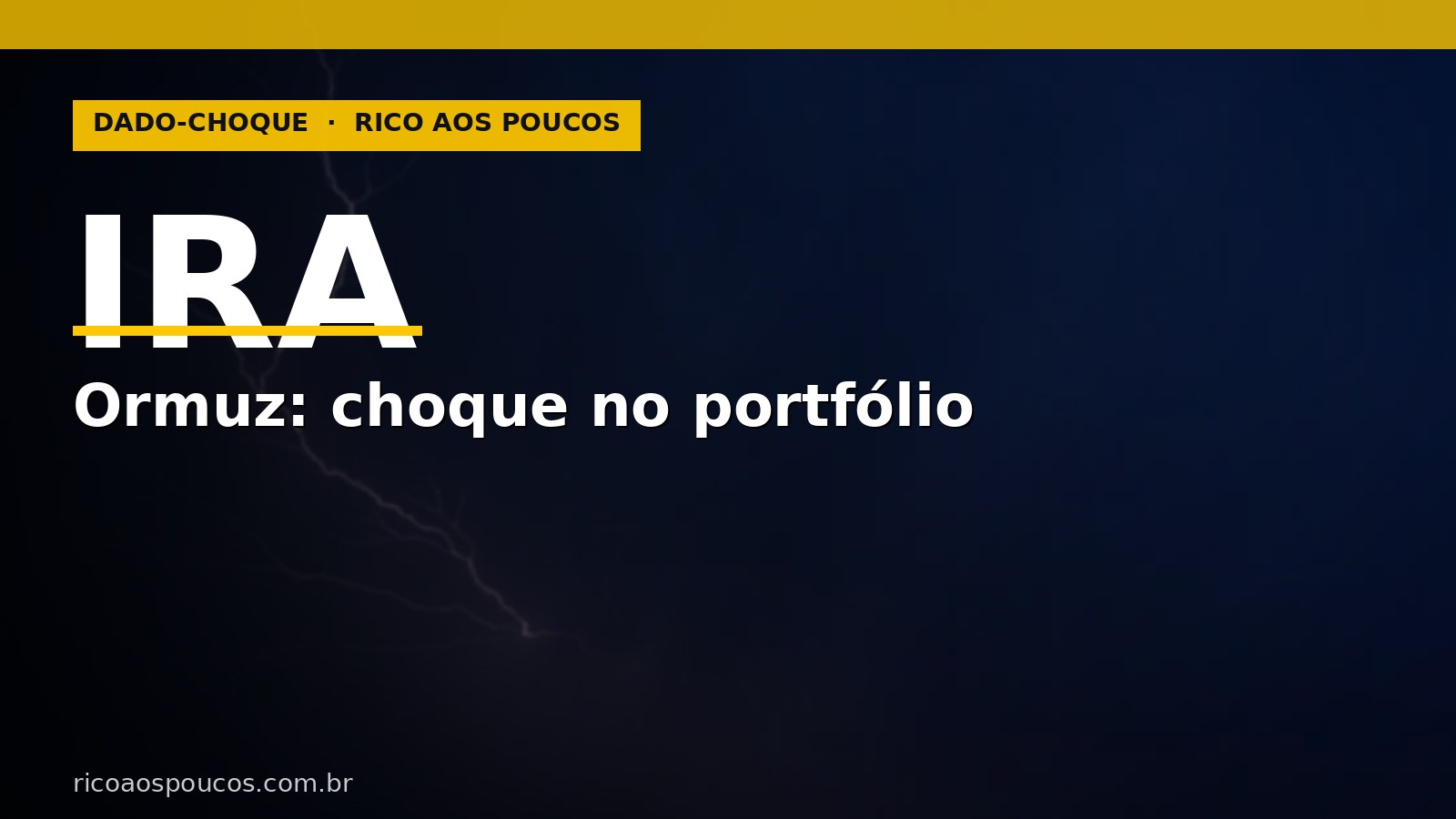 Irã fecha o Estreito de Ormuz após ataque dos EUA: o que isso faz com a sua carteira no Brasil