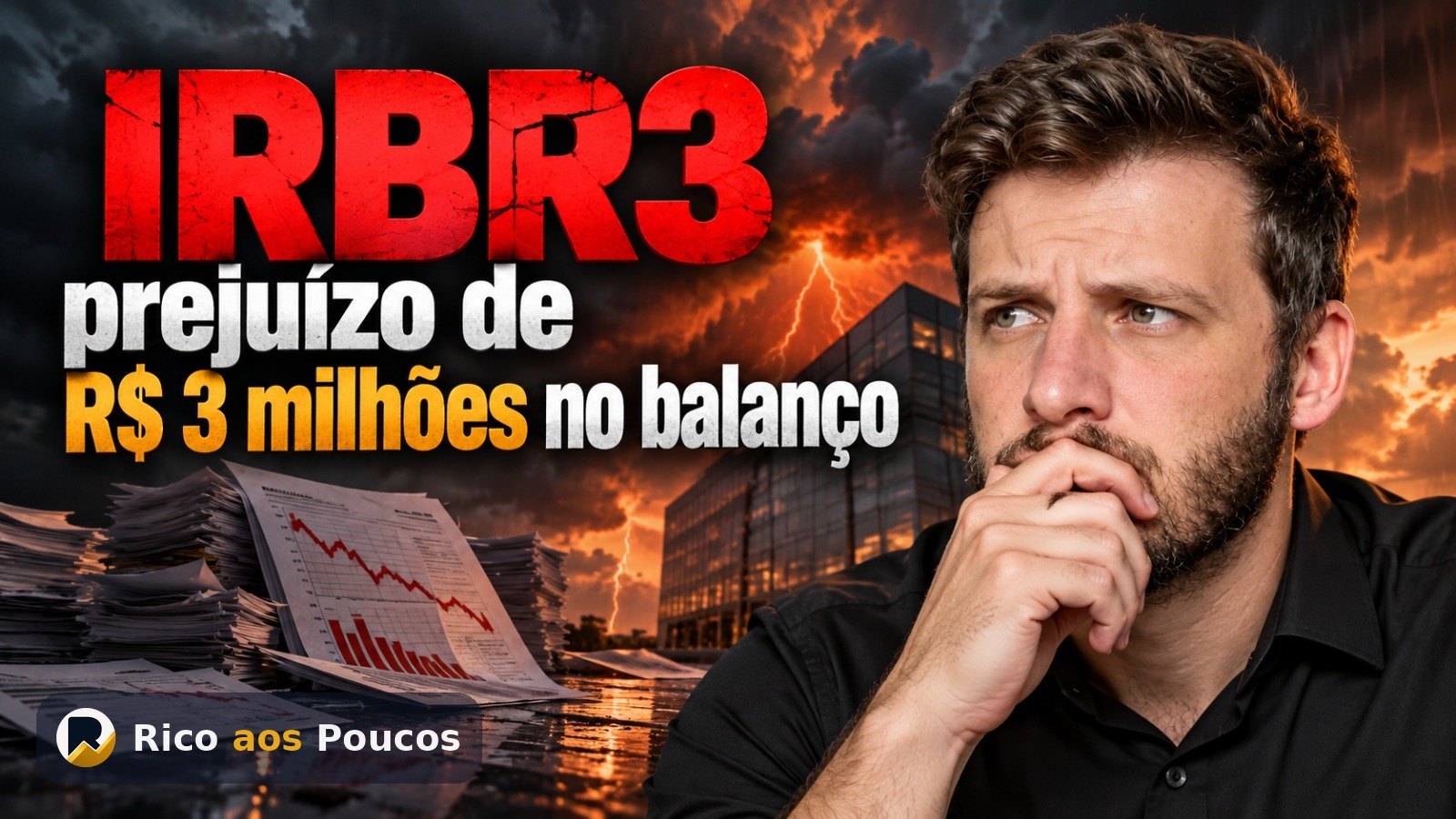 Por que o IRBR3 caiu -5% hoje: o resultado formal do 2T26 revelou prejuízo de R$ 3 mi e índice combinado de 130%