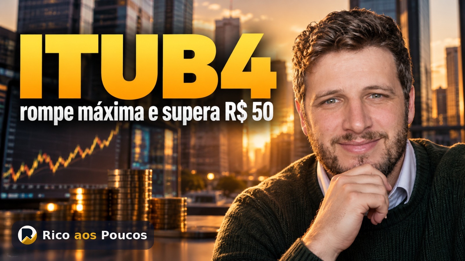 ITUB4 passa de R$ 50: até onde a ação do Itaú pode subir?