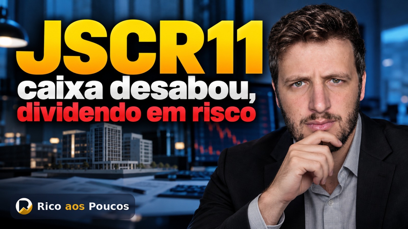 Por que o JSCR11 está caindo — o resultado despencou para R$ 0,044 e zerou a reserva