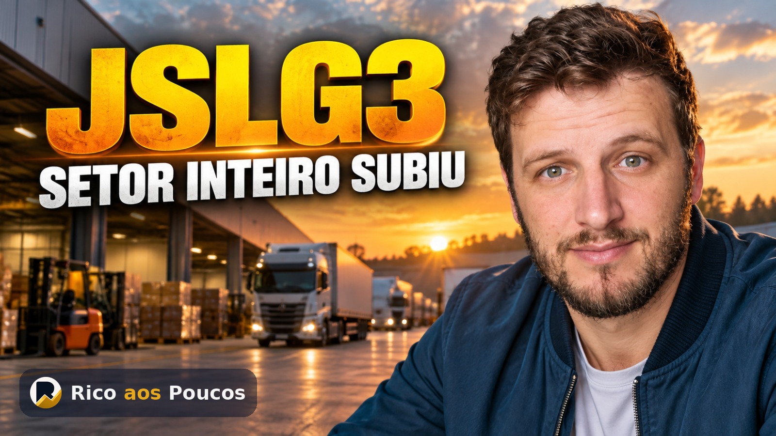 JSLG3 disparou 8% — o setor inteiro subiu e isso explica a alta