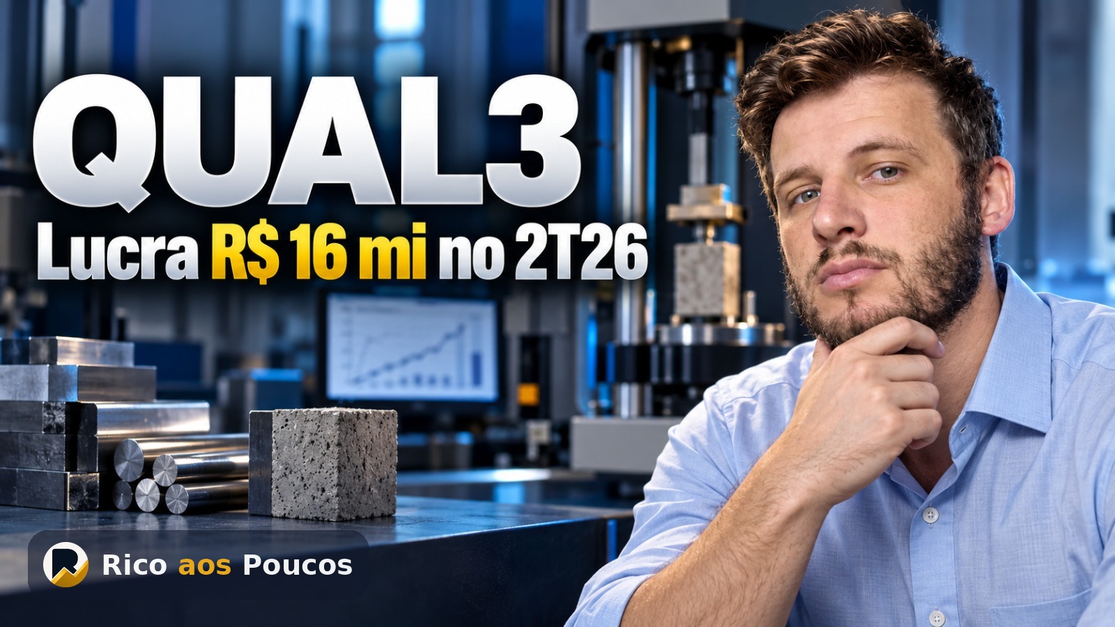 Balanço do 2T26 da ação QUAL3: receita e EBITDA caem, mas limpeza de carteira corta o churn
