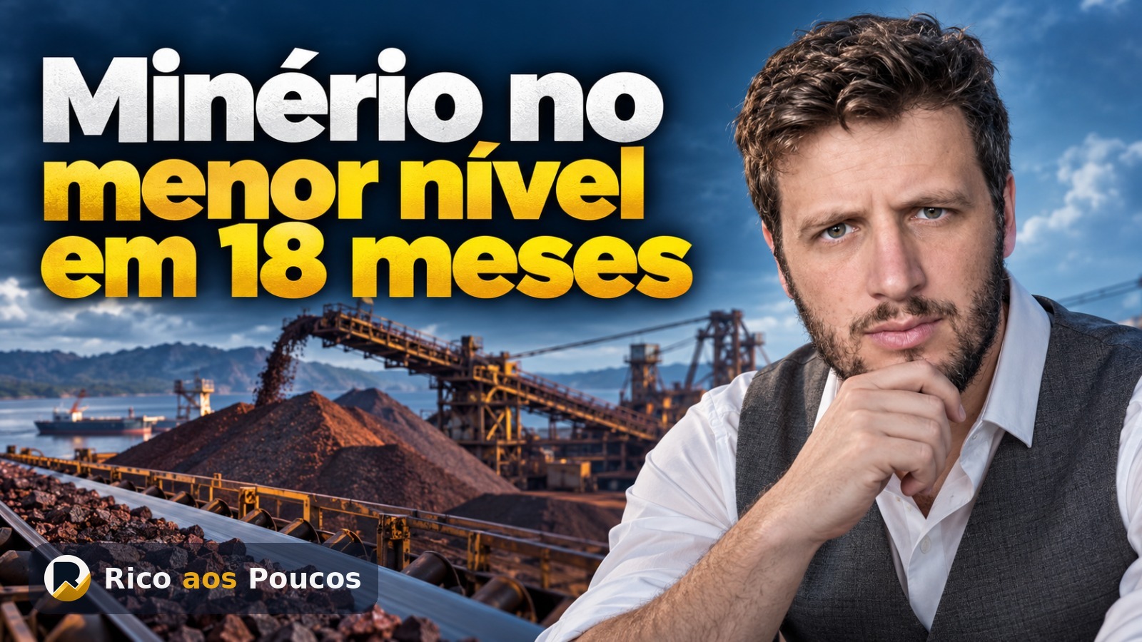 Minério de ferro desaba na China e atinge menor nível em 18 meses