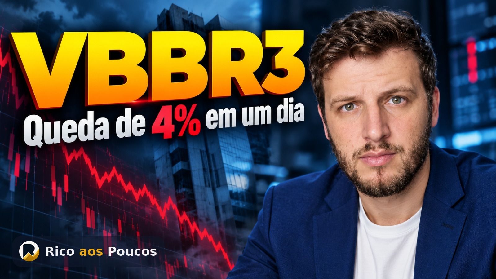 Por que o VBBR3 caiu 4,2% hoje — quatro pressões no mesmo pregão