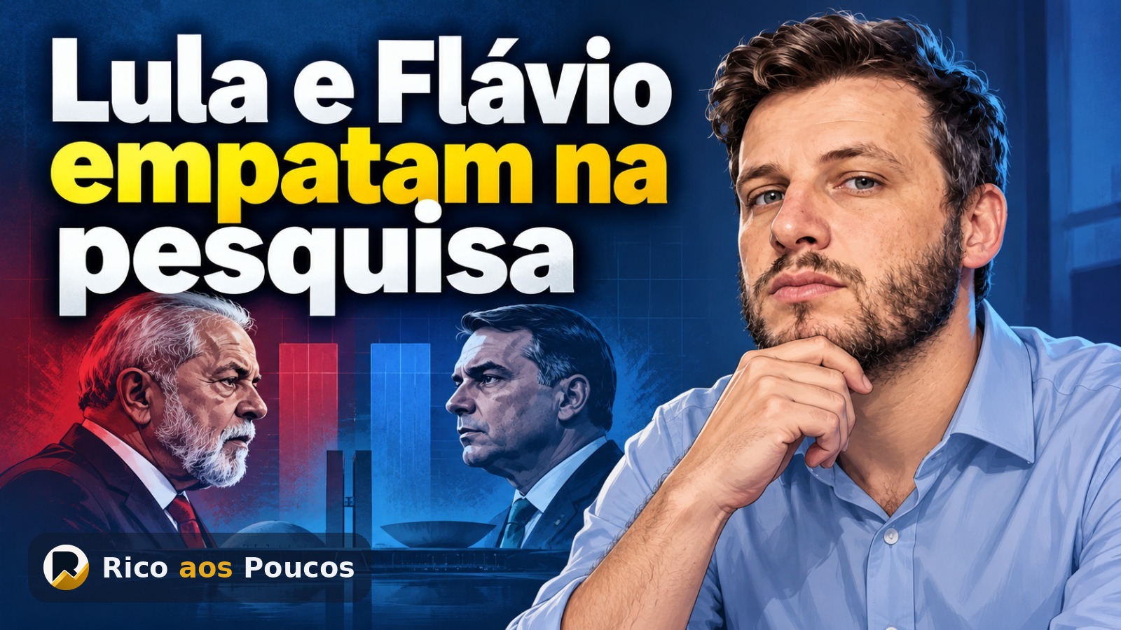 Pesquisa Ipespe vai medir Lula x Flávio Bolsonaro: o que a corrida eleitoral muda nos seus investimentos