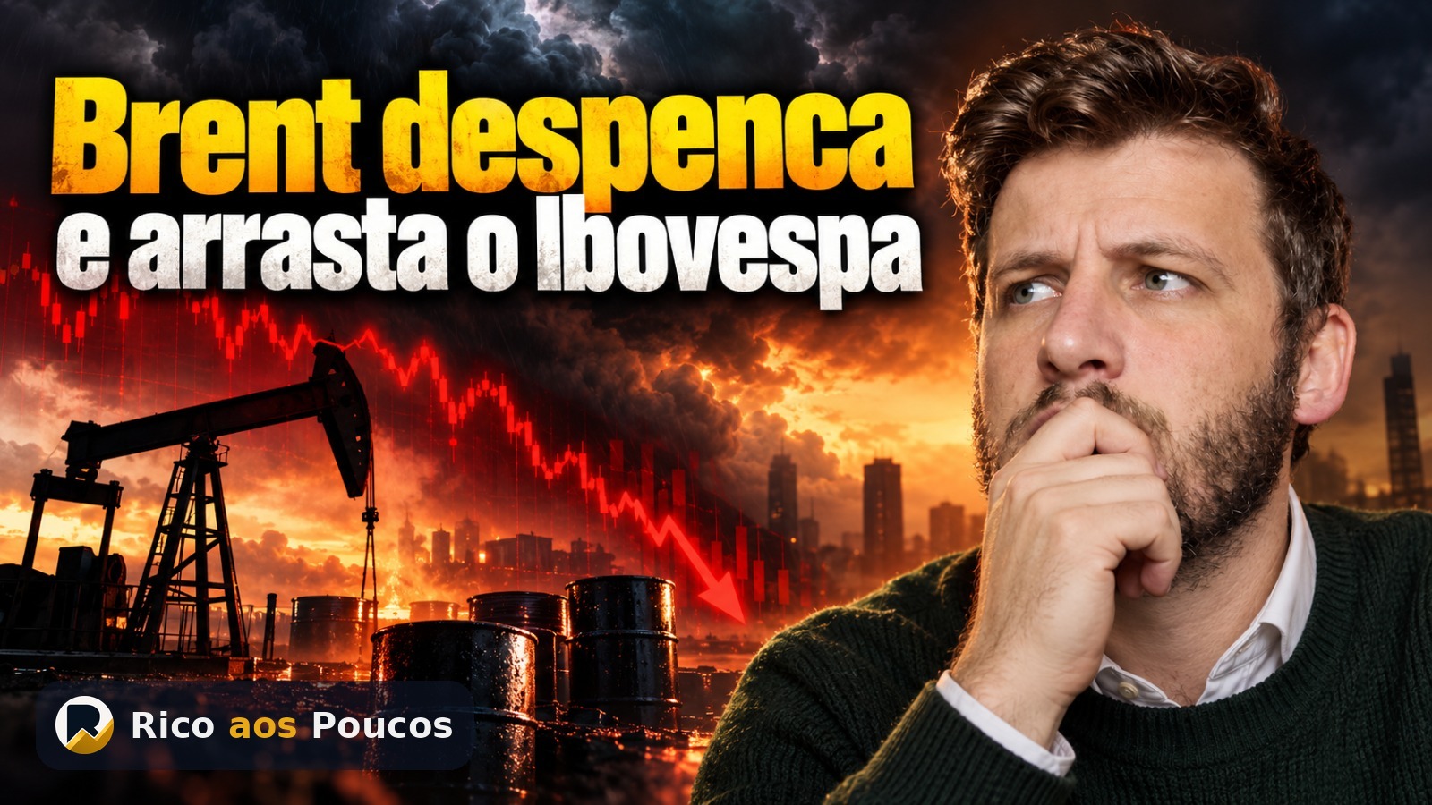 Por que o petróleo Brent caiu 4,38% hoje — e como isso atinge PETR4, RAIZ4 e Ibovespa