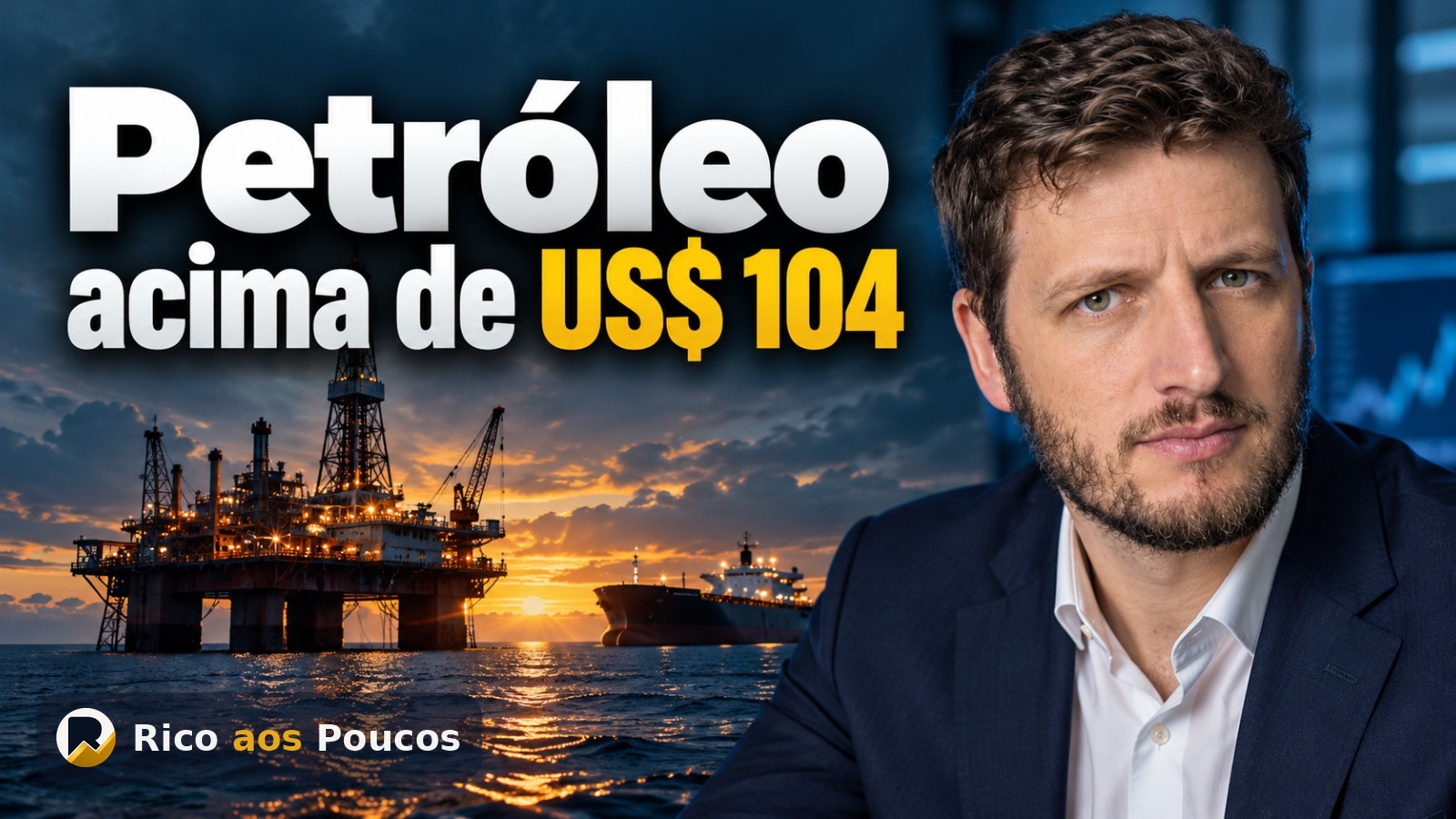 Por que o petróleo disparou para mais de US$ 104 — e o que isso muda para o seu bolso