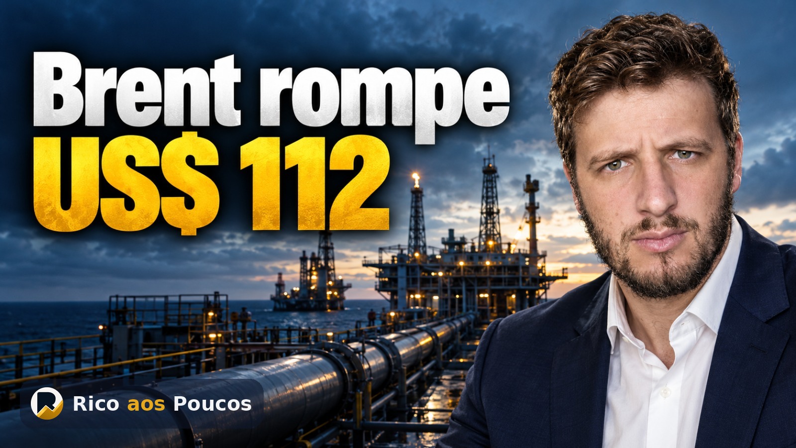 Petróleo Brent supera US$ 112 com ataques na Arábia Saudita