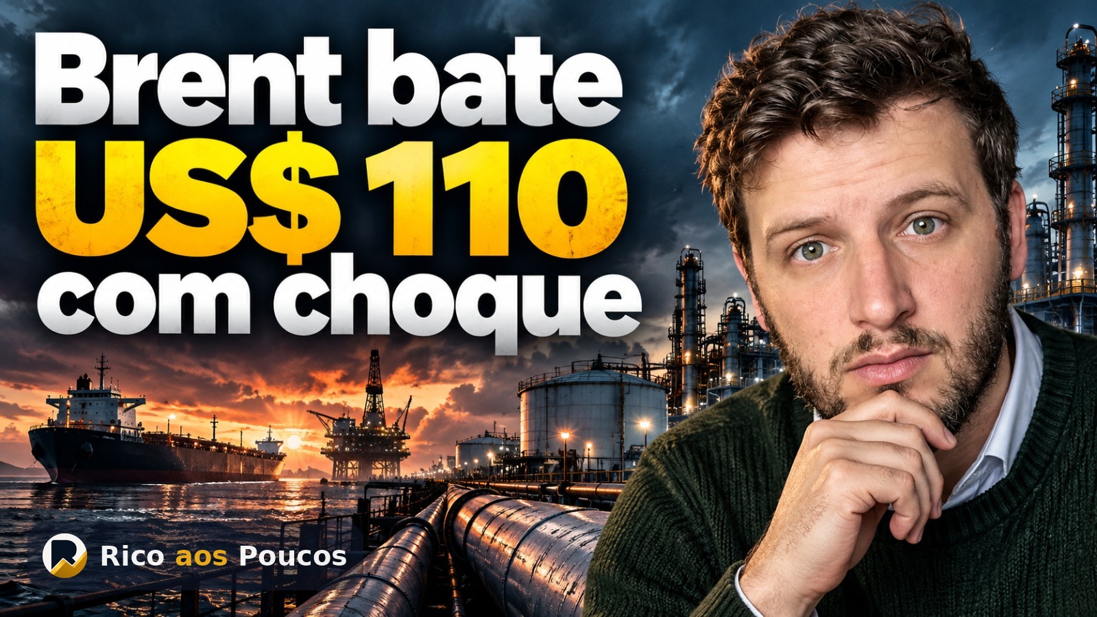 Petróleo Brent supera US$ 110 pela 1ª vez desde maio