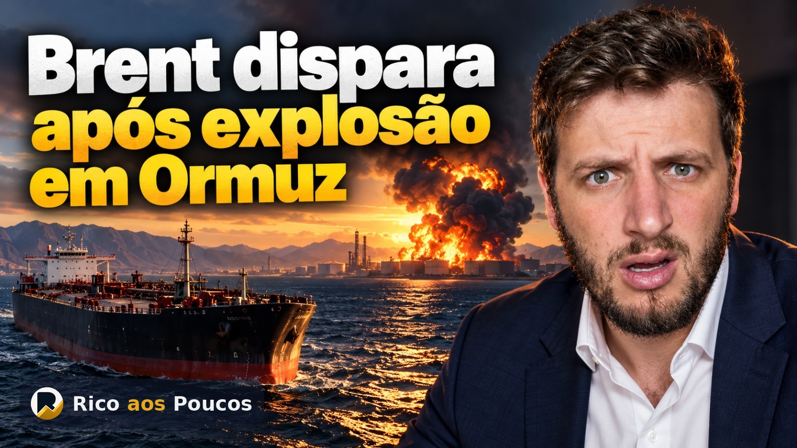 Petroleiro explode no Estreito de Ormuz após mina