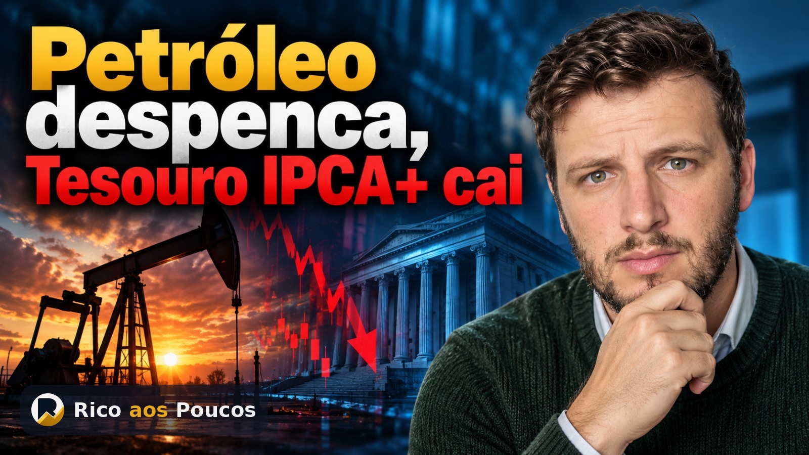Petróleo desaba com alívio geopolítico e afeta bolsa e IPCA+