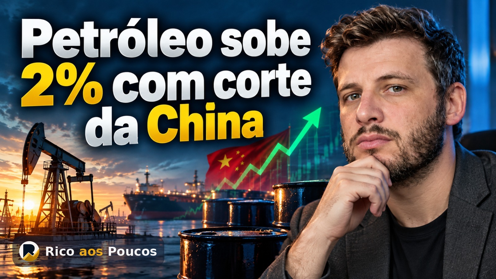 Petróleo sobe 2% com corte da China — o impacto no Ibovespa e na ação PETR4