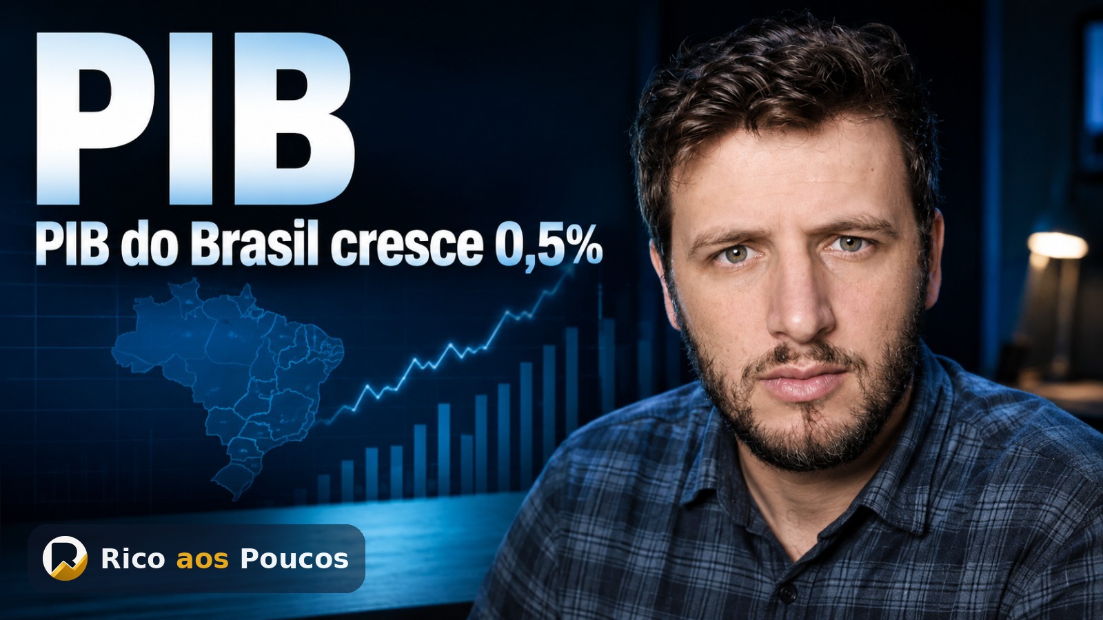 PIB do Brasil cresce 0,5% no 2º tri de 2026 — o que o dado do IBGE muda para os seus investimentos