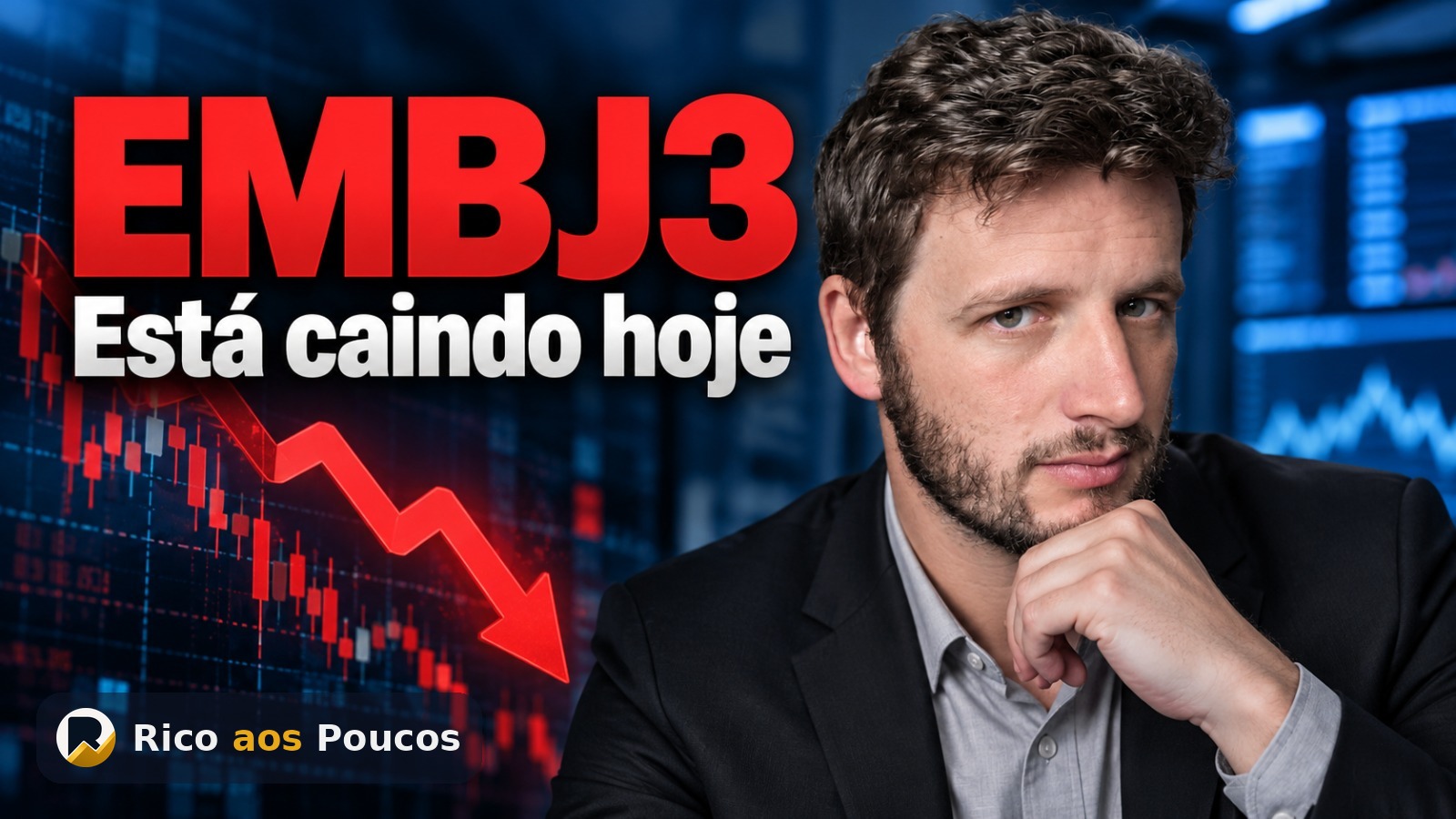 Por que a ação EMBJ3 está caindo hoje