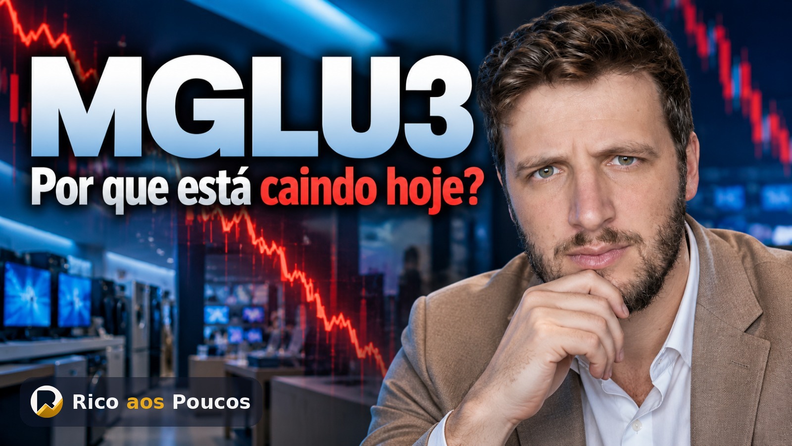 Por que a ação MGLU3 está caindo 58,2% hoje