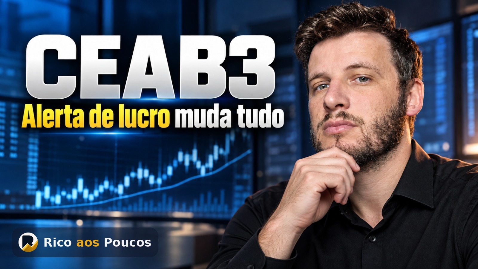 Por que a ação CEAB3 caiu após o alerta de lucro