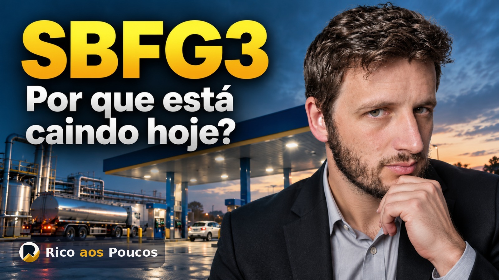Por que a SBFG3 está caindo hoje
