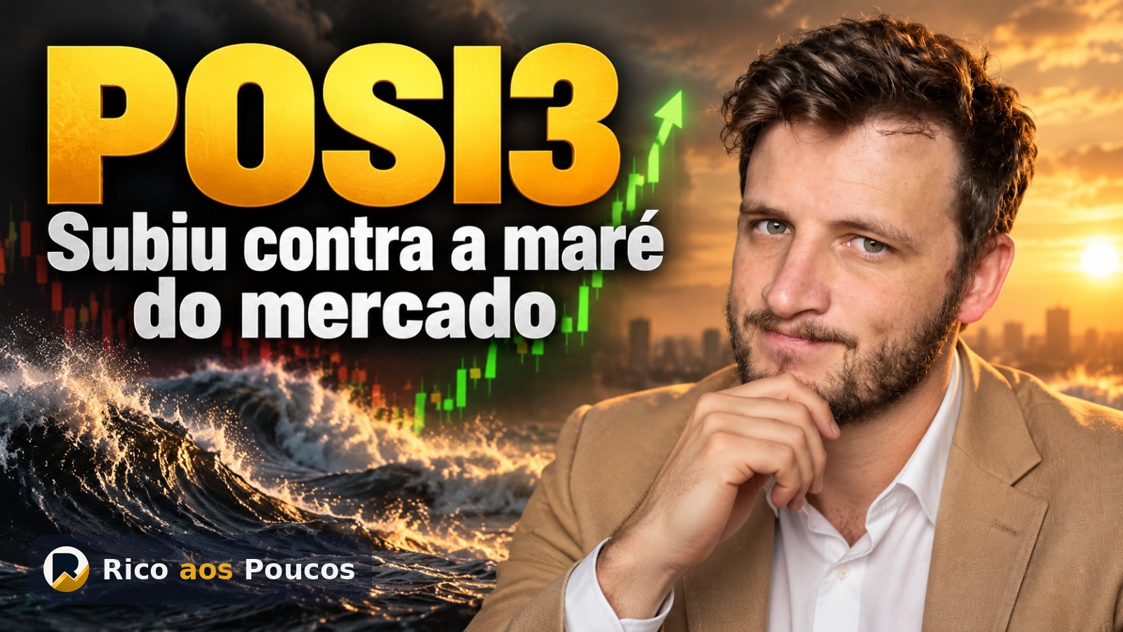 Por que o POSI3 subiu 4,7% enquanto o IBOV caiu 1,8%