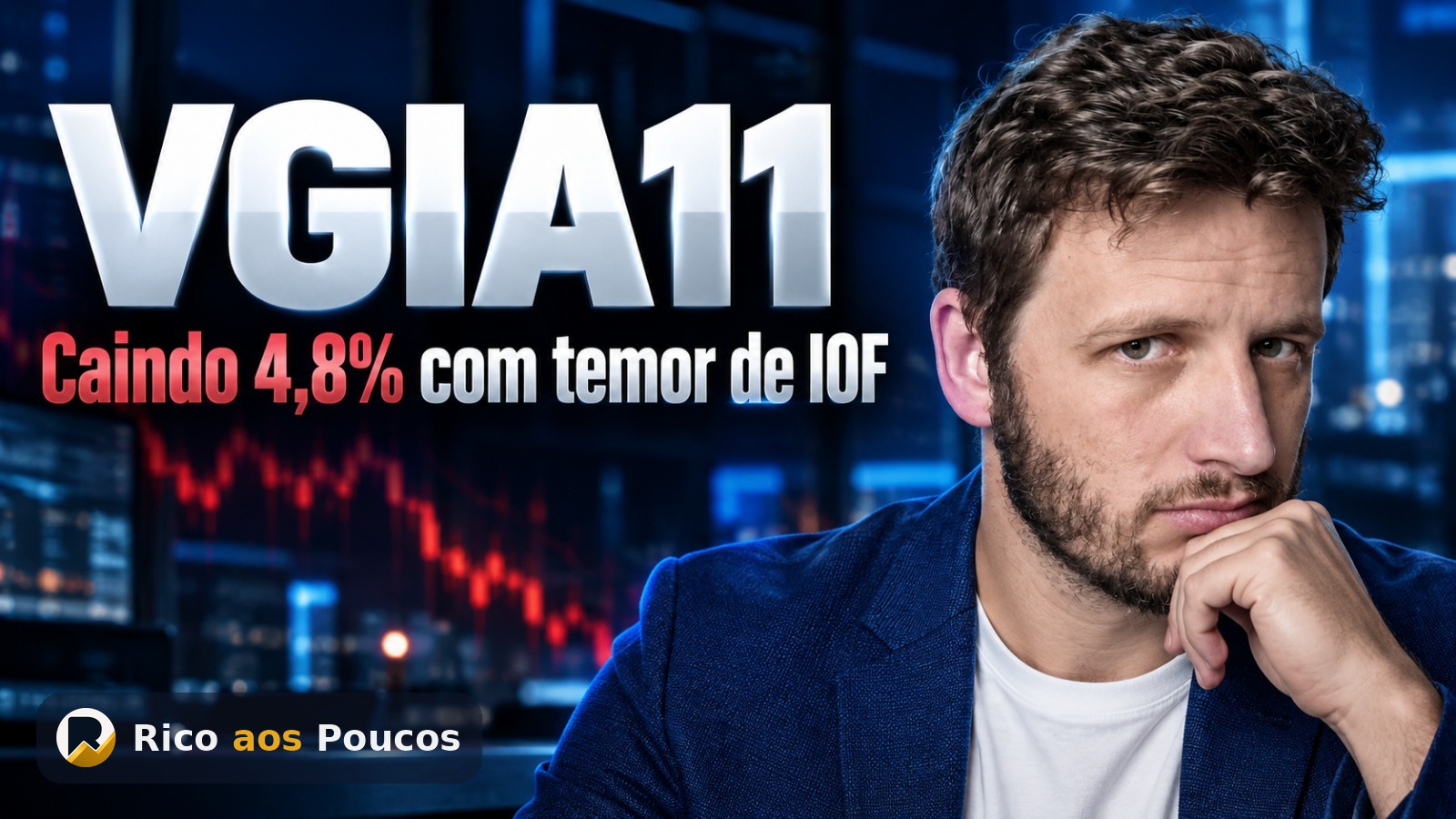 VGIA11 cotação hoje: por que o Fiagro caiu 4,8% e o que o IOF sobre CRAs muda para sua cota