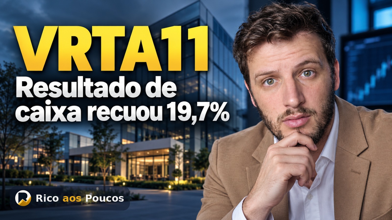 Por que o VRTA11 está caindo — o resultado de caixa desabou e a reserva começou a queimar