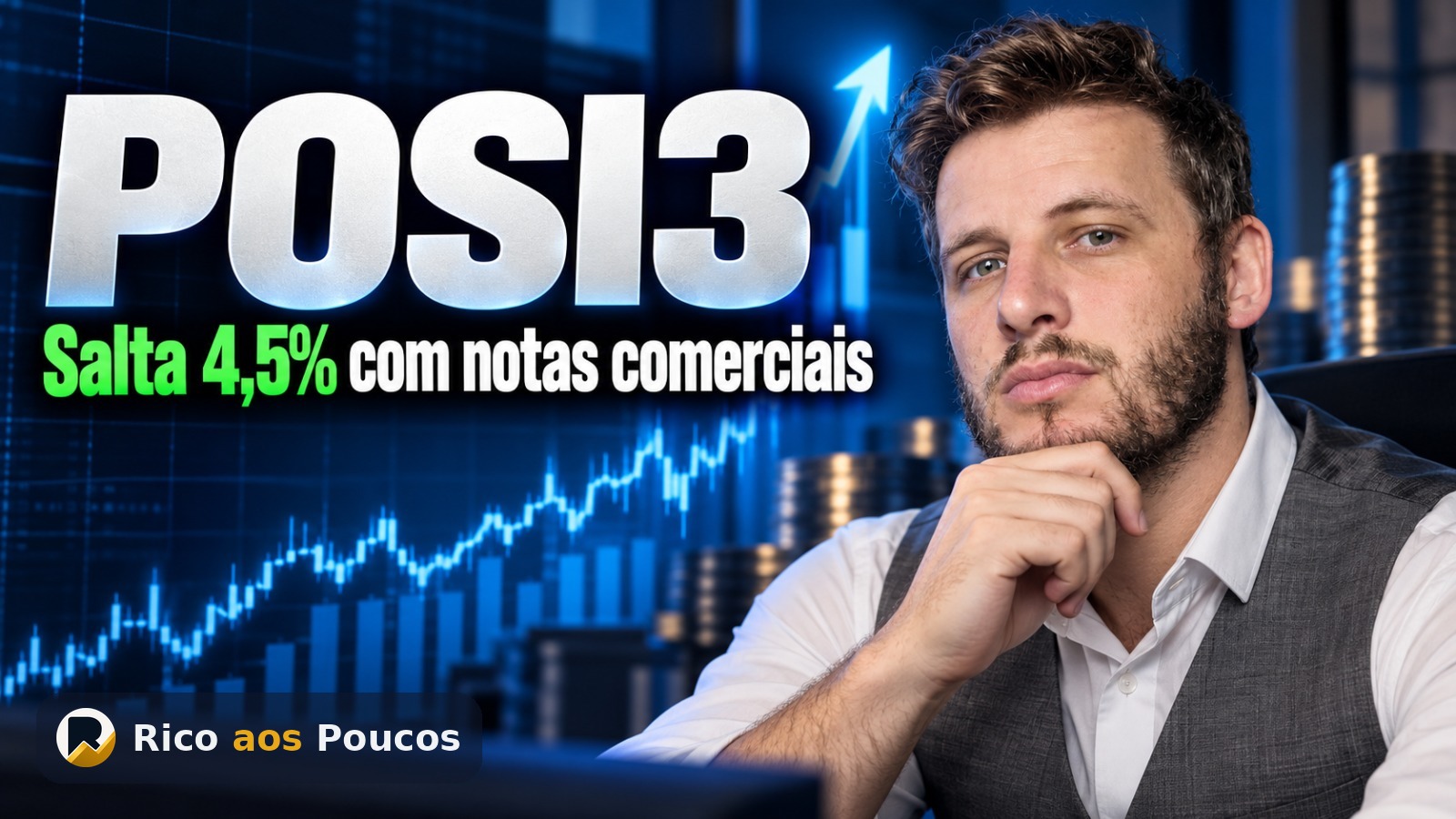 Por que a ação POSI3 subiu 4,5% hoje — o início da oferta de notas comerciais