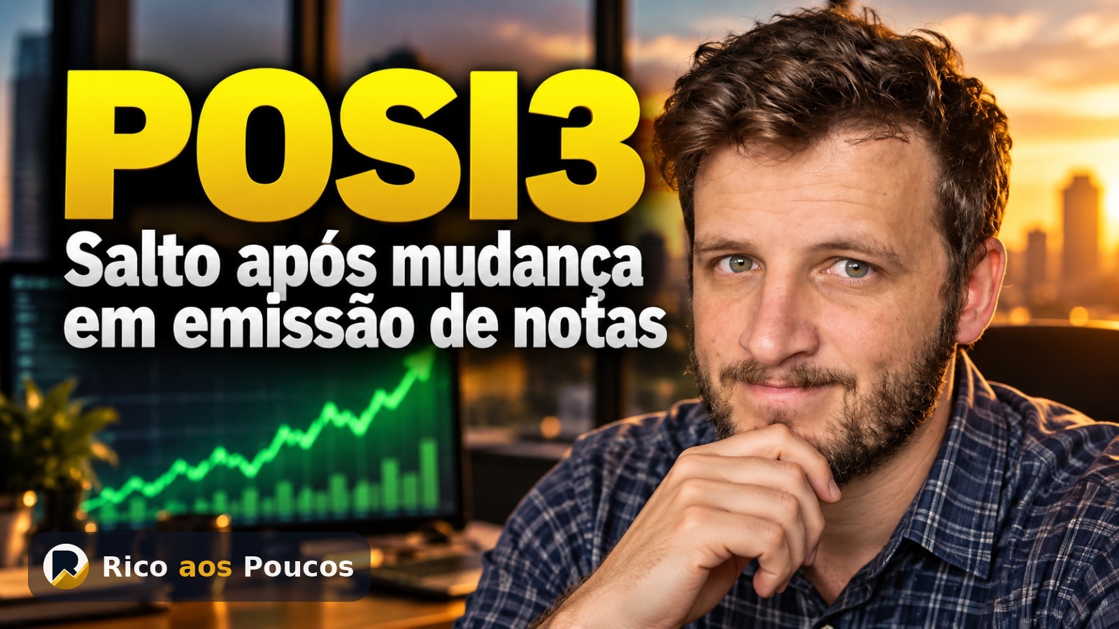 POSI3 sobe 6,1% em 25/09 — Ajuste na 4ª emissão de notas comerciais
