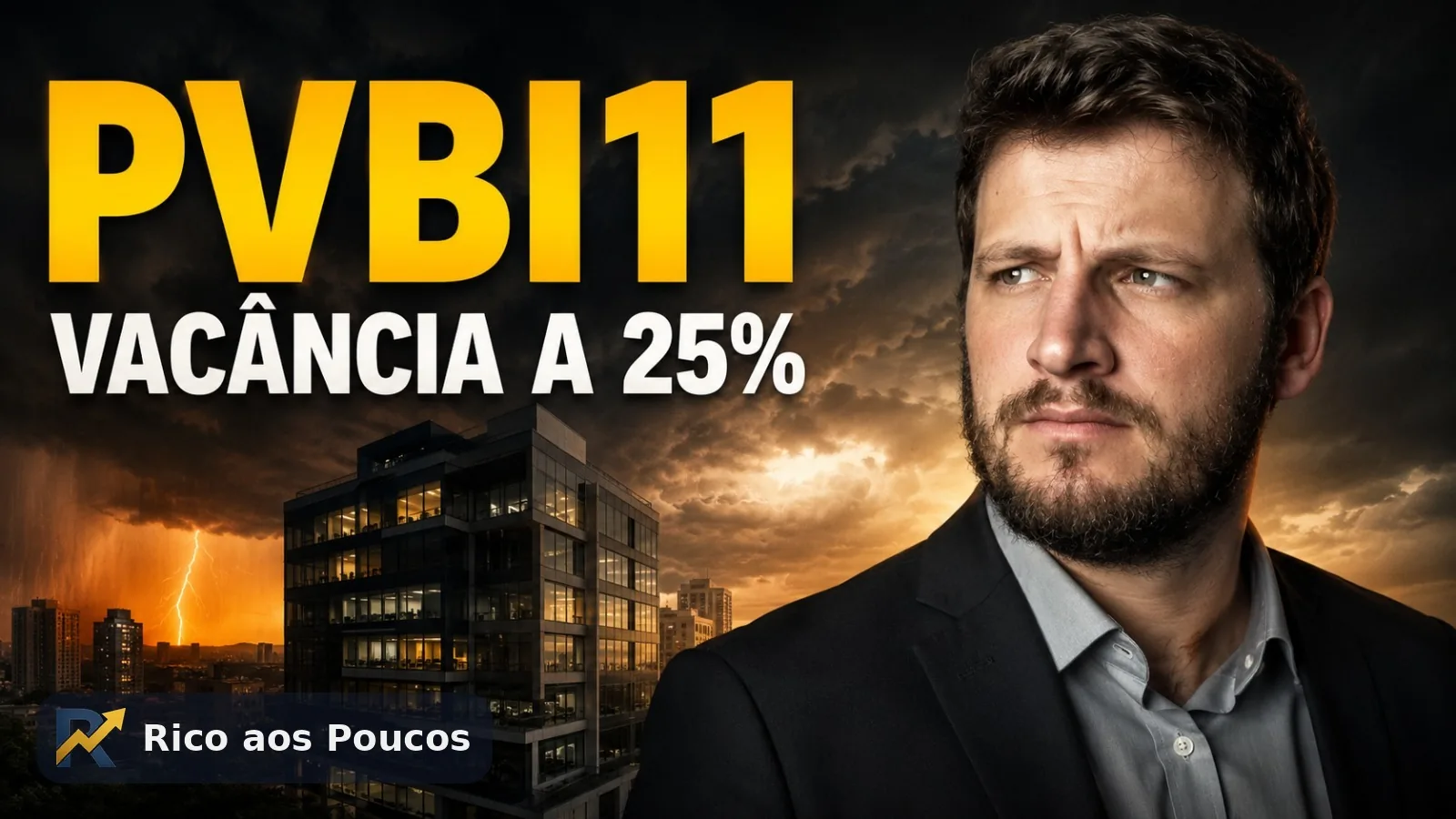 A escada que o dividendo do PVBI11 desceu — e o que a vacância de 24,9% significa para o cotista