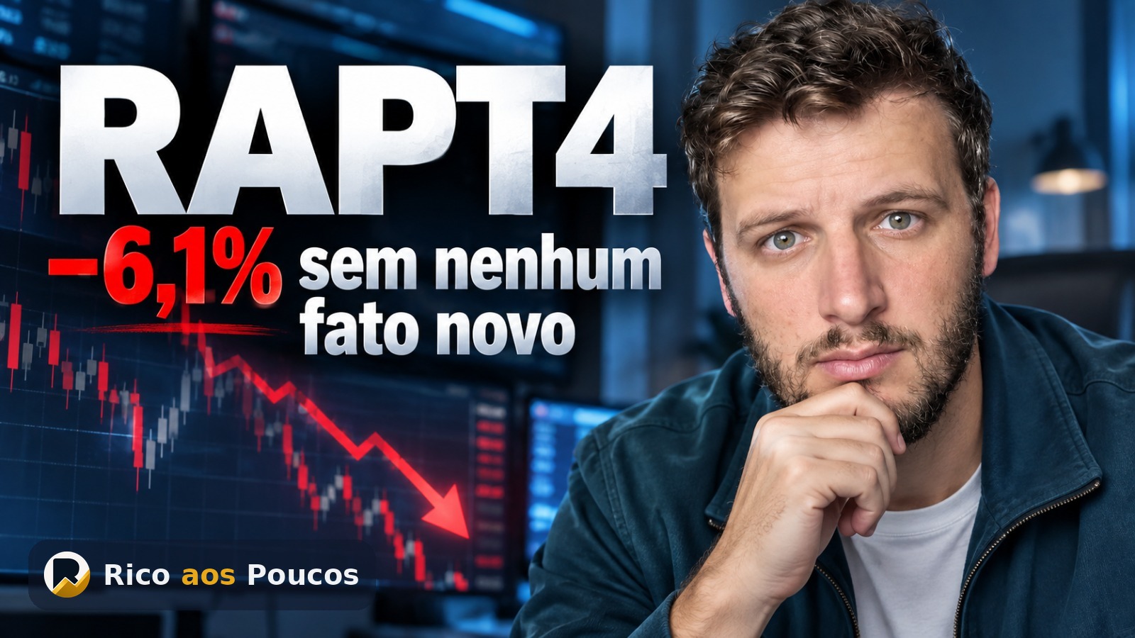 Por que o RAPT4 caiu 6,1% hoje — sem fato novo, sem comunicado (28/set)