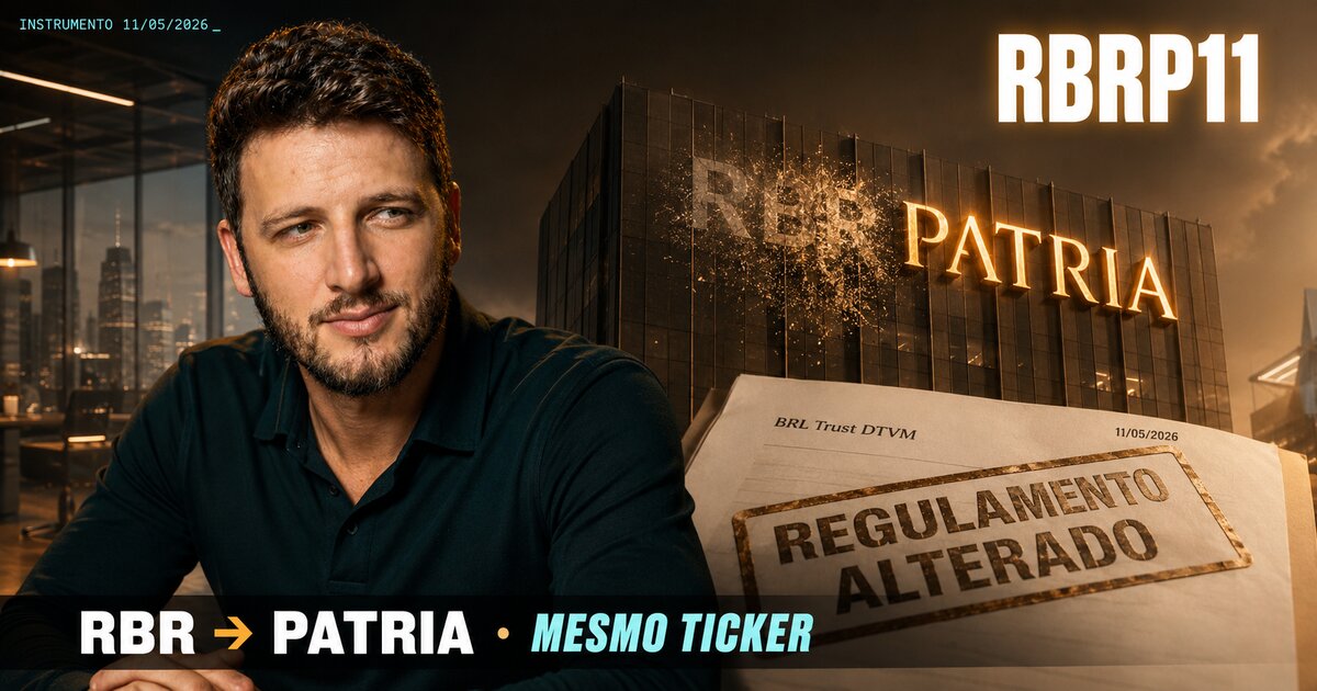 RBRP11 muda de nome — RBR Properties passa a se chamar Patria Properties no regulamento