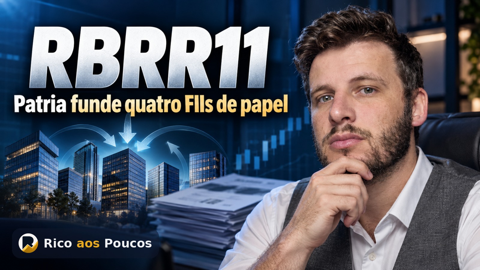 Patria propõe fusão de quatro FIIs de papel: o que muda para RBRR11, VCJR11, RPRI11 e PCIP11